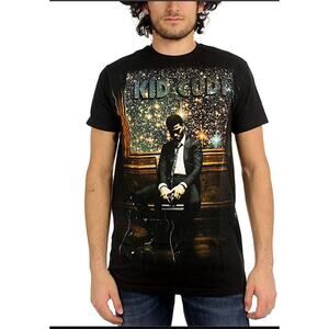 KID CUDI Concert Graphic Sparks T-Shirt Men's Black S Relaxed Fit Short Sleeve